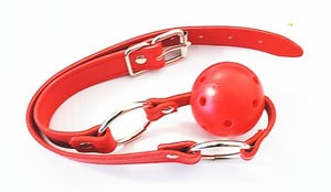 All red ball gag